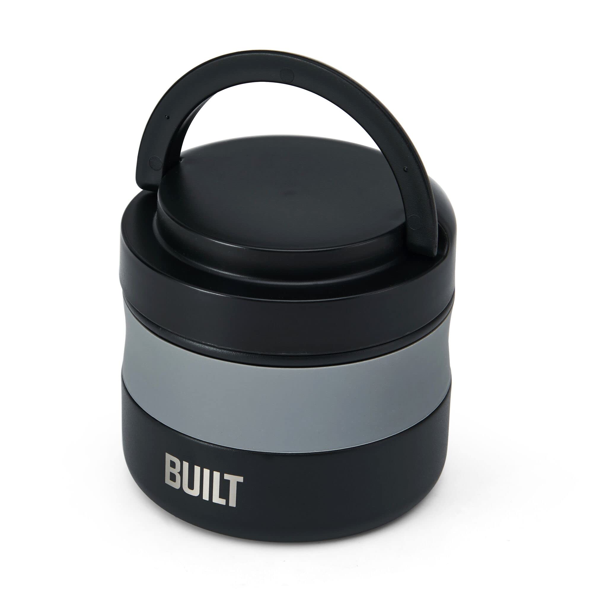 BUILT Insulated 12oz Wide Mouth Food Jar | Black