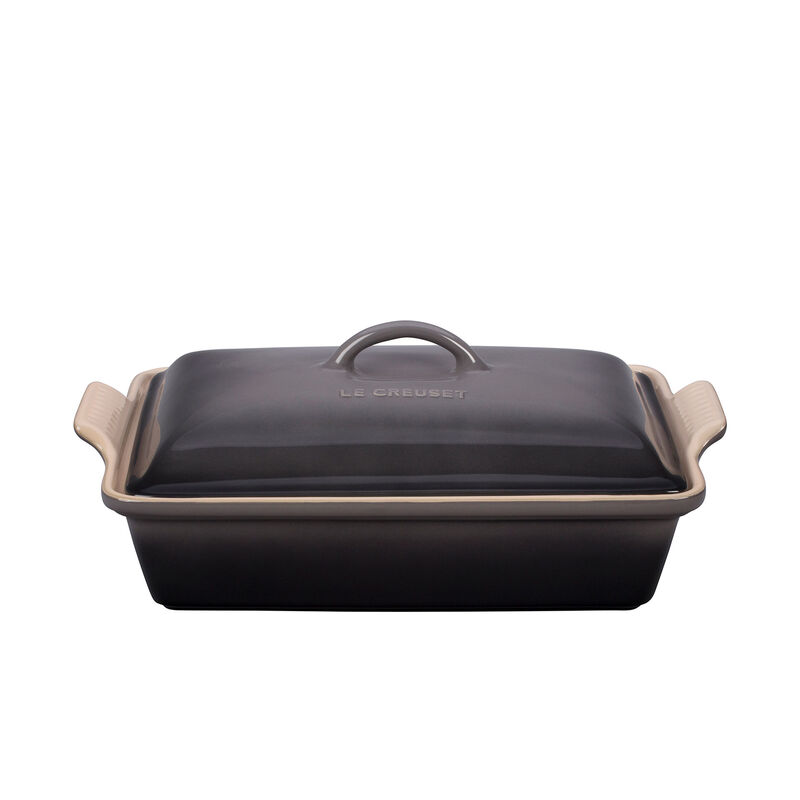 Le Creuset Heritage Rectangular Casserole with Lid 3.8L | Oyster
