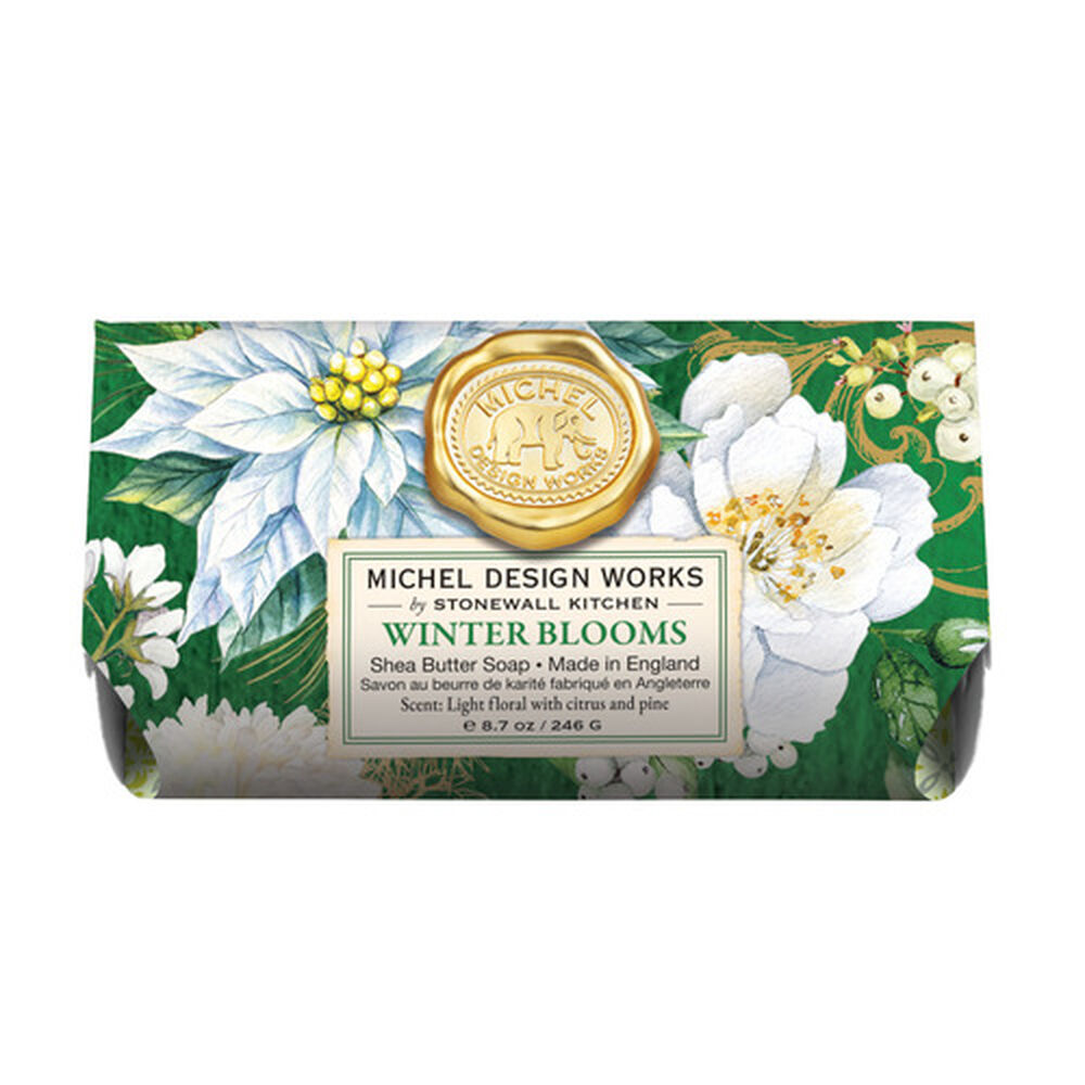 Michel Design Works Large Bath Soap Bar | Winter Blooms