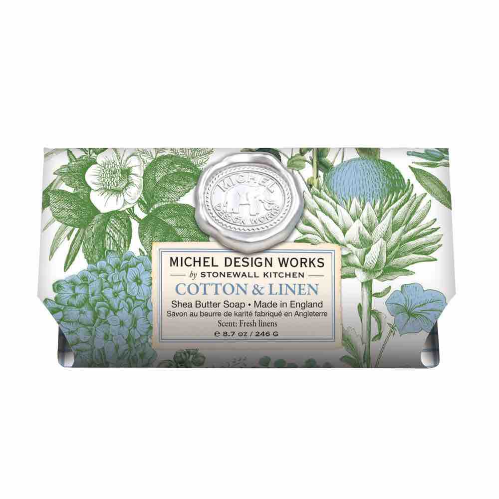 Michel Design Works Large Bath Soap Bar | Cotton & Linen