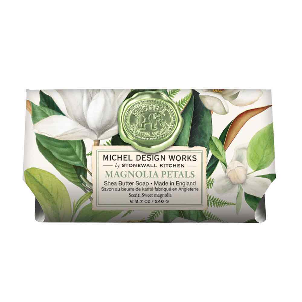 Michel Design Works Large Bath Soap Bar | Magnolia Petals