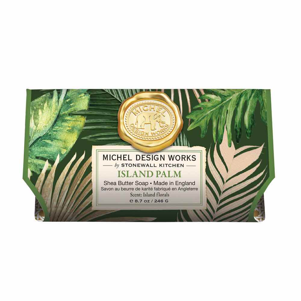 Michel Design Works Large Bath Soap Bar | Island Palm