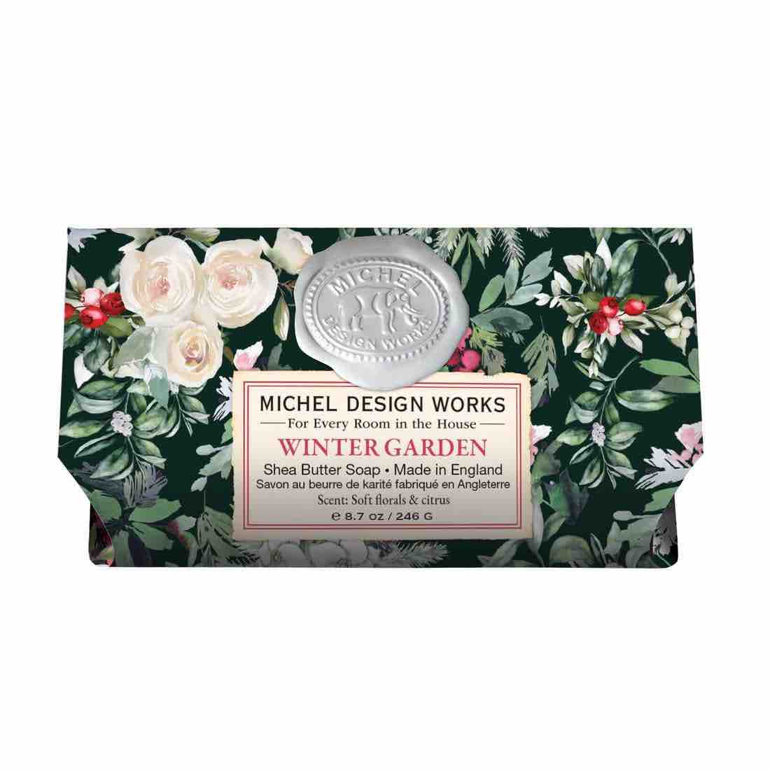 Michel Design Works Large Bath Soap Bar | Winter Garden