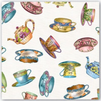Michel Design Cocktail Napkins | Teacups