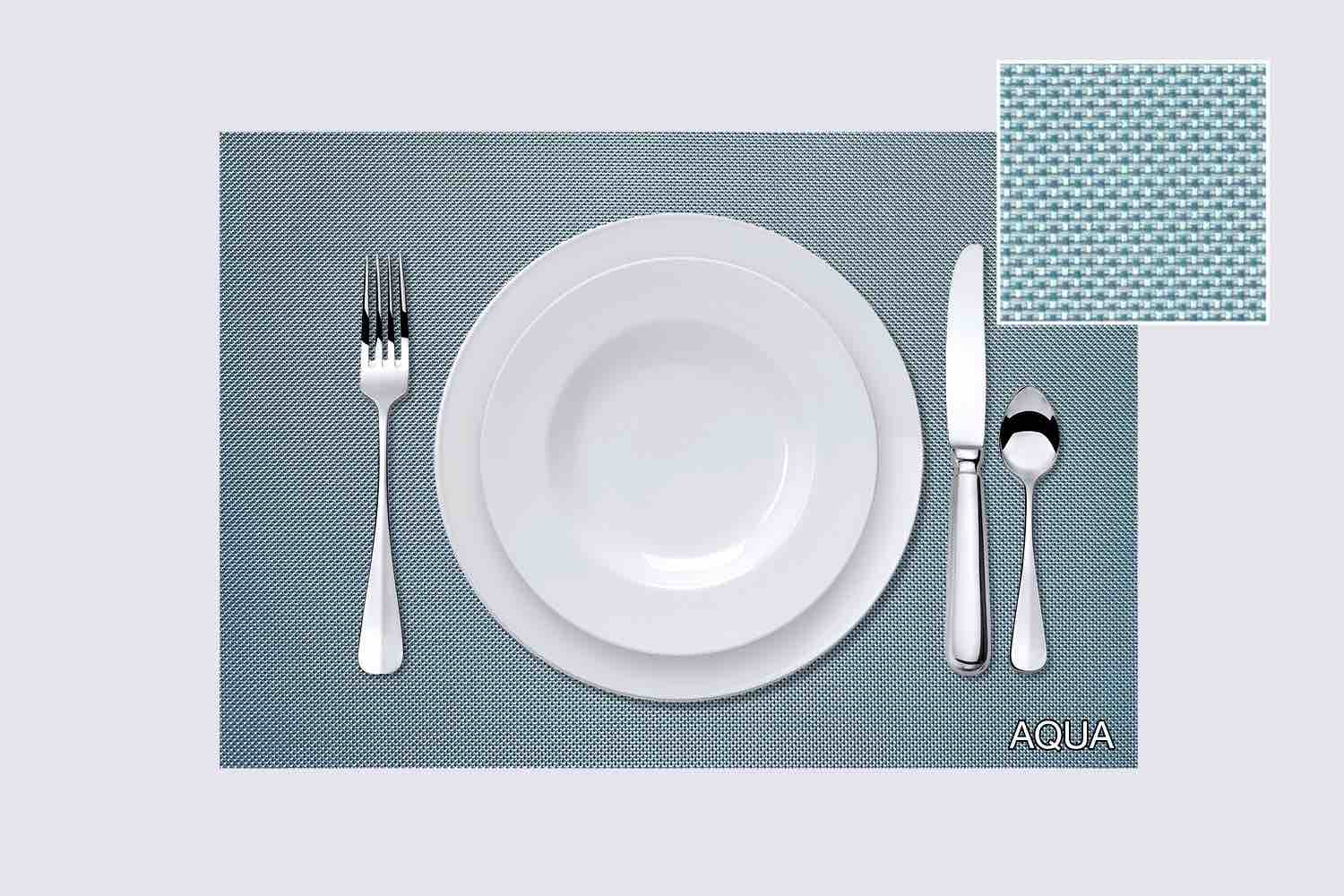 TATEhome Polyvinyl Placemat | Aqua