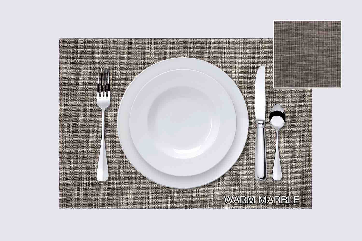 TATEhome Polyvinyl Placemat | Warm Marble