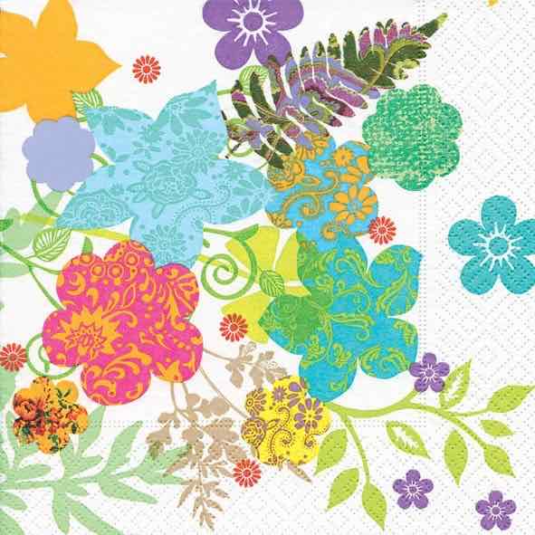 Luncheon Napkins | Hippie Flowers 20pk