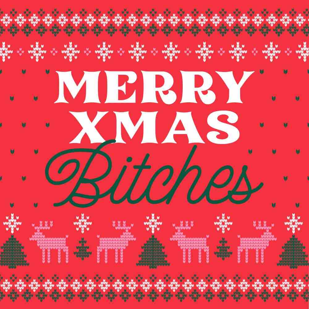 Quip Holiday Cocktail Napkins | Merry B!tches 20pk