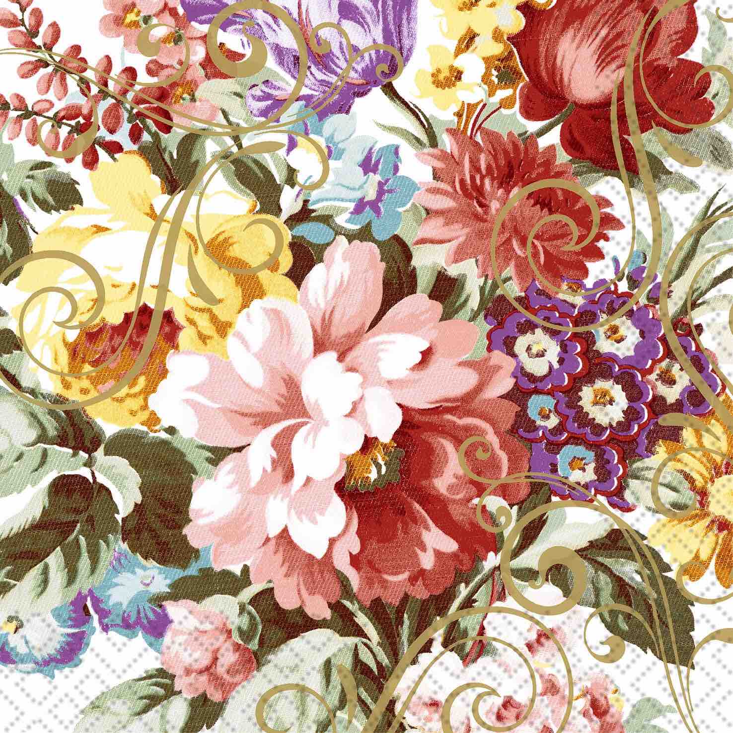 Cocktail Napkins | Ornate Florals 20pk