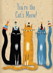 Birthday Card | Cats in Party Hats