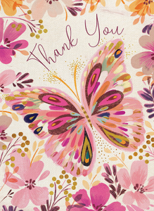 Thank You Card | Beautiful Butterfly