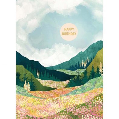 Birthday Card | Spring Flower Vista