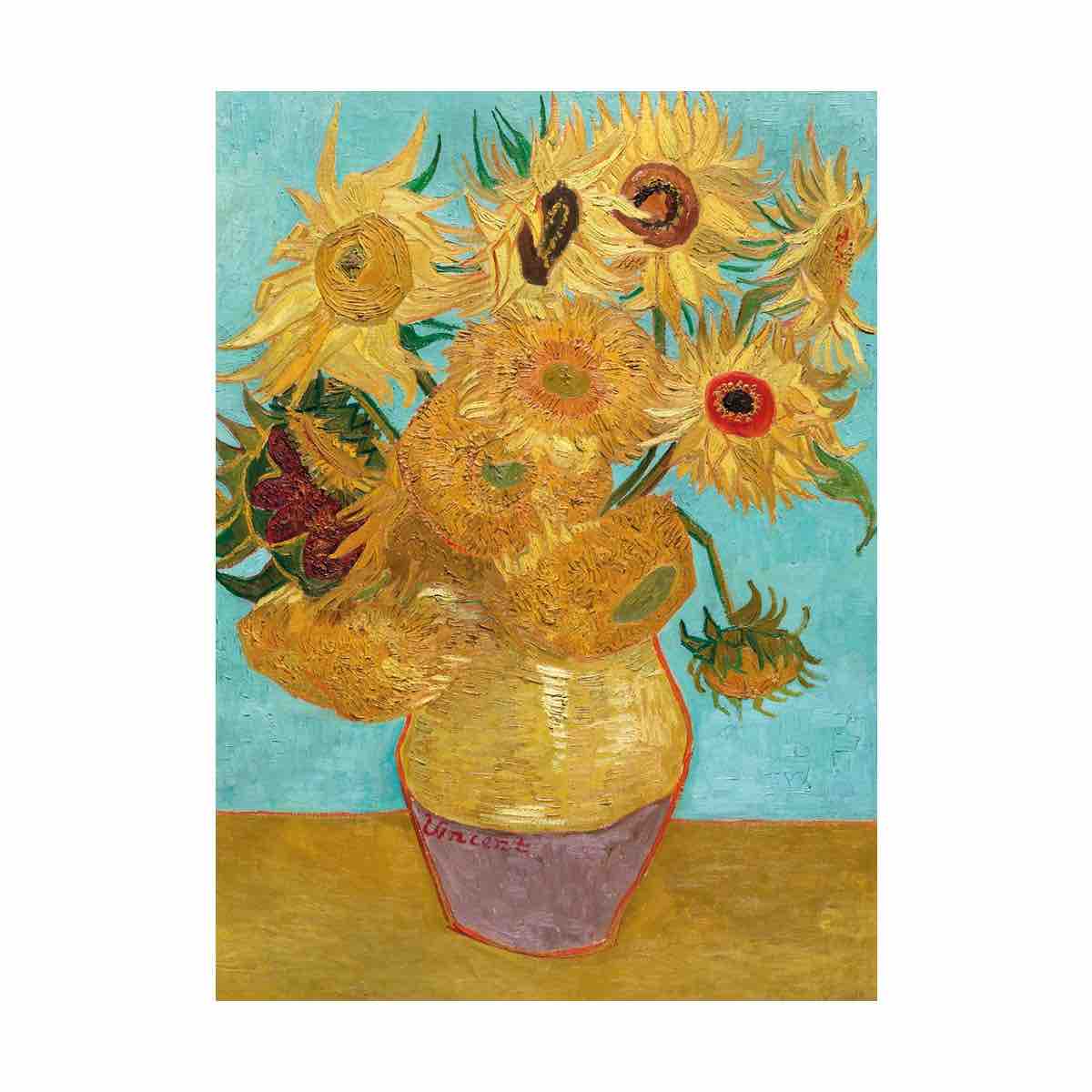 Greeting Card | Vase with 12 Sunflowers