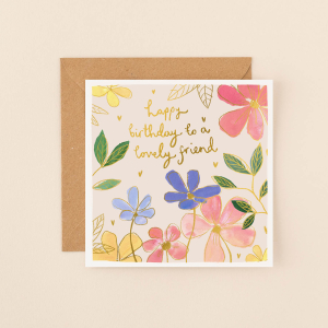 Birthday Card | Rainbow Flowers