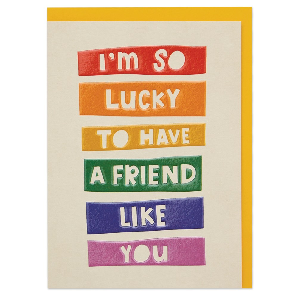 Birthday or Thank You Card | So Lucky Friend