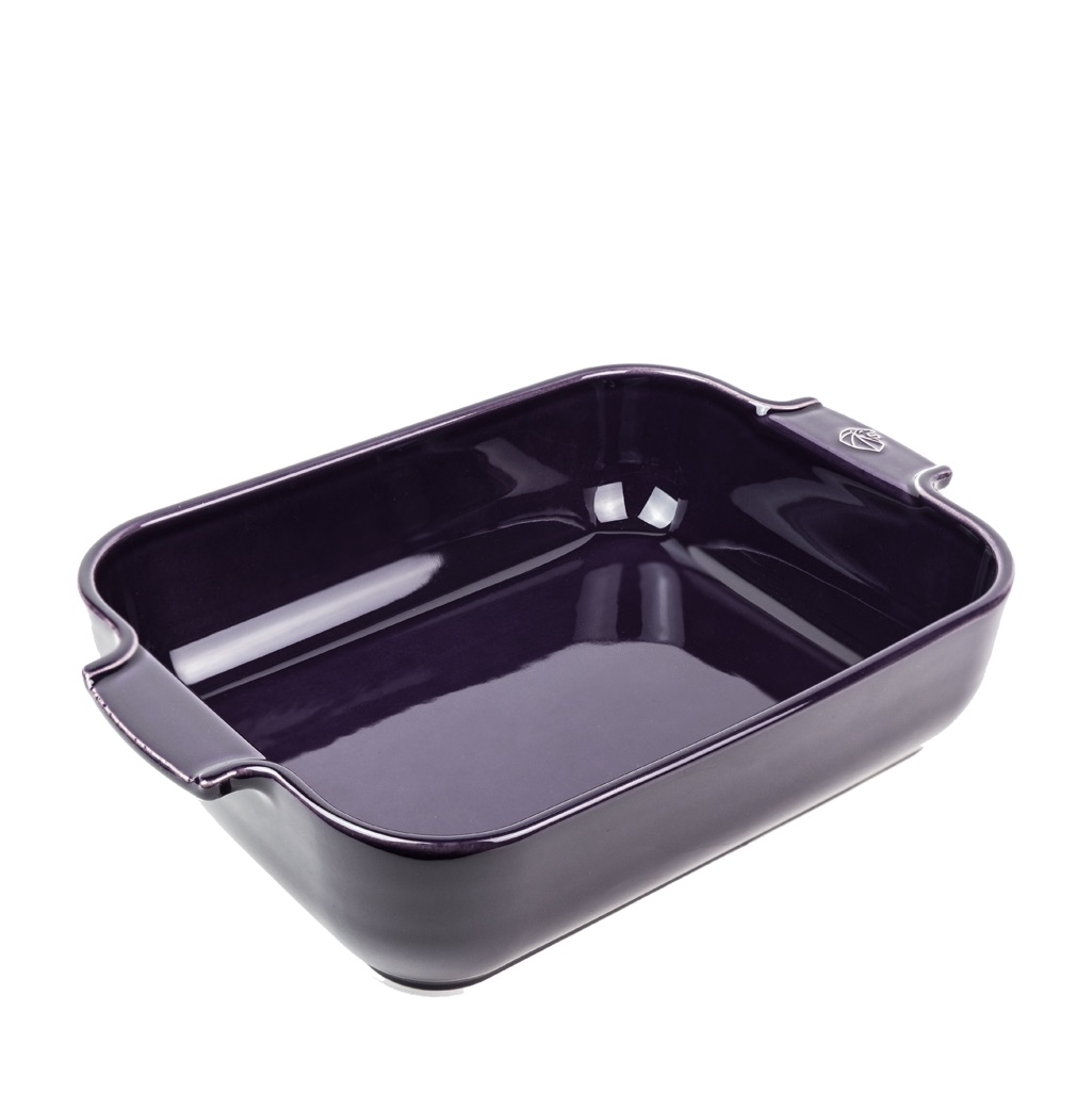 Peugeot Ceramic Rectangular Baker | Appolia 16\" | Eggplant
