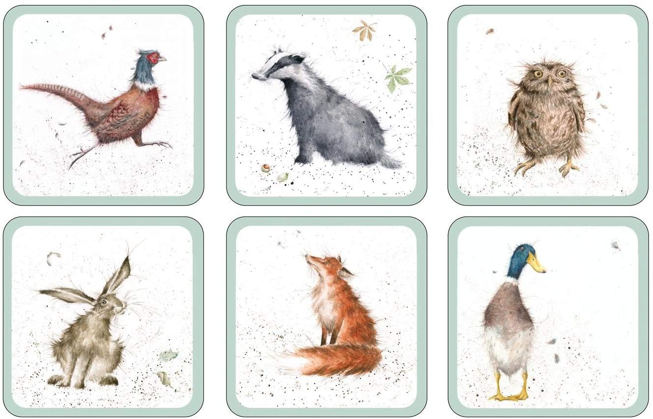 Pimpernel Coasters | Wrendale | Set of 6
