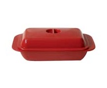 Melamine Butter Dish for 1lb | Red