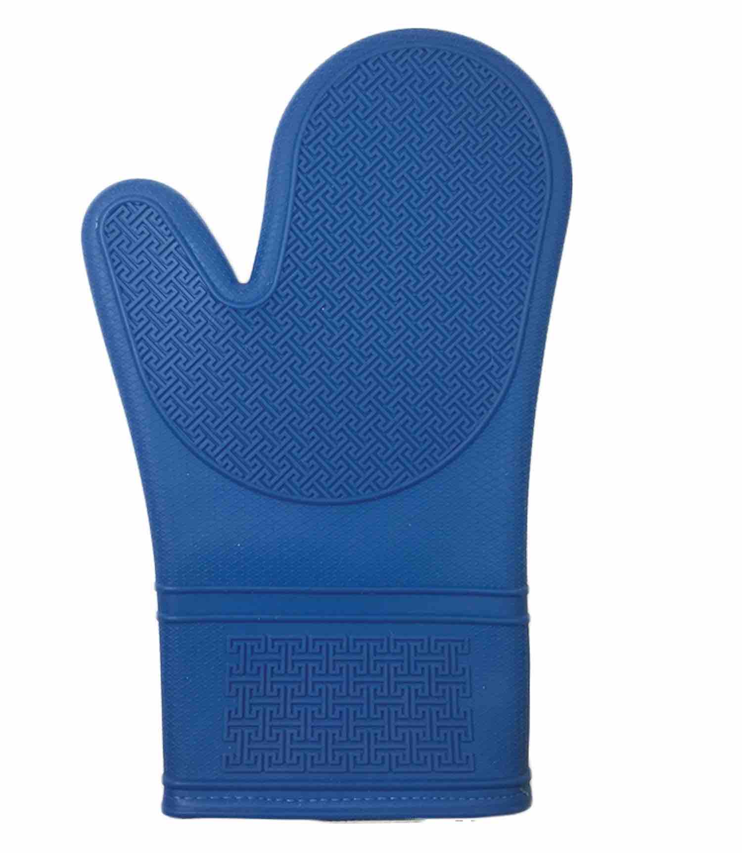 Silicone Oven Mitt with Cotton Lining | Indigo