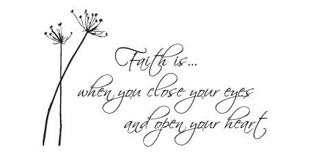 Wall Talk Quotes - Faith is when you close your eyes and open