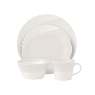 Royal Doulton 1815 Dinnerware White 4pc Place Setting