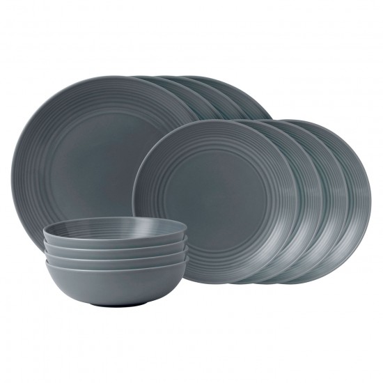 Gordon Ramsay MAZE Dark Grey Dinnerware 16pc Box Set