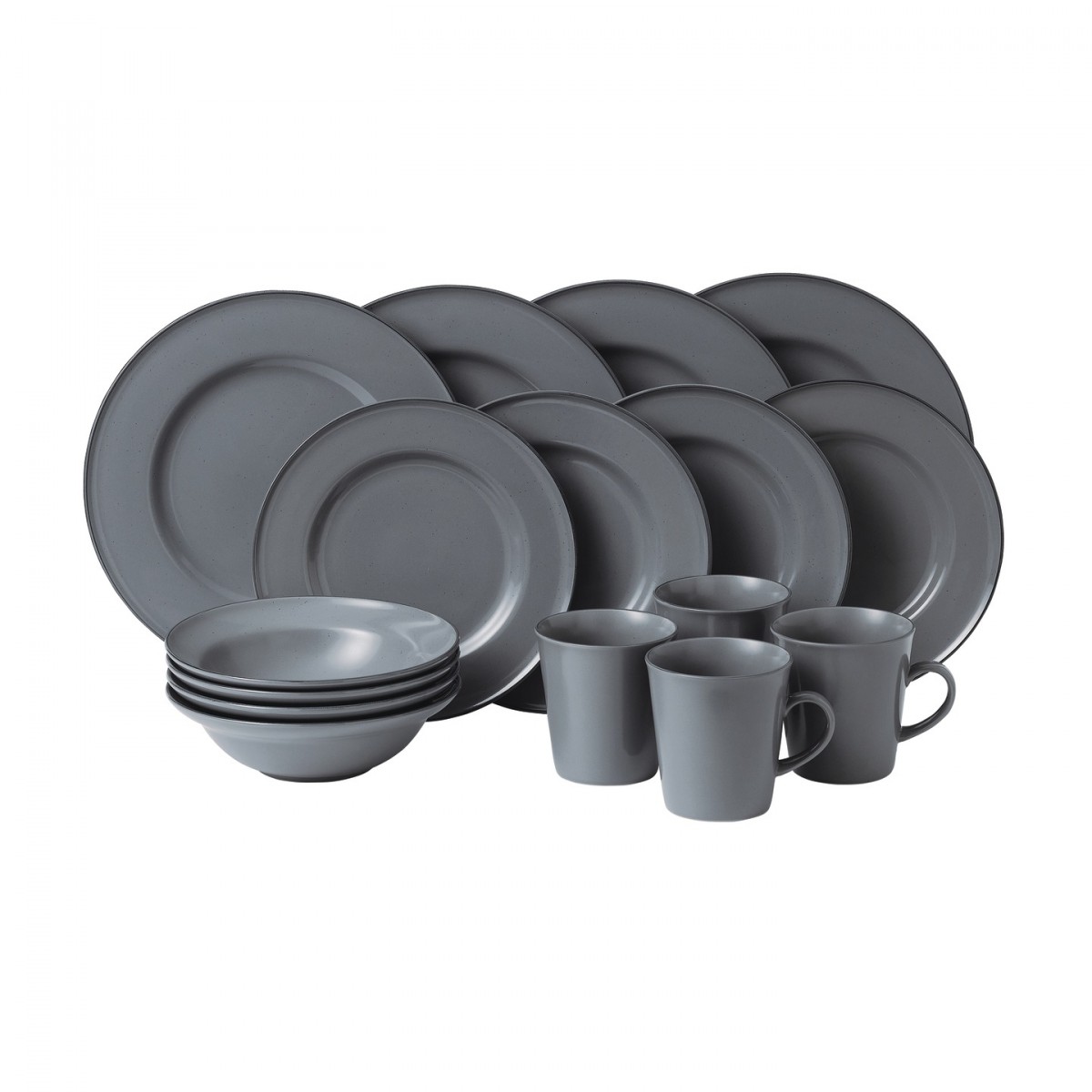 Gordon Ramsay Union Street Café Dinnerware 16pc Box Set | Grey