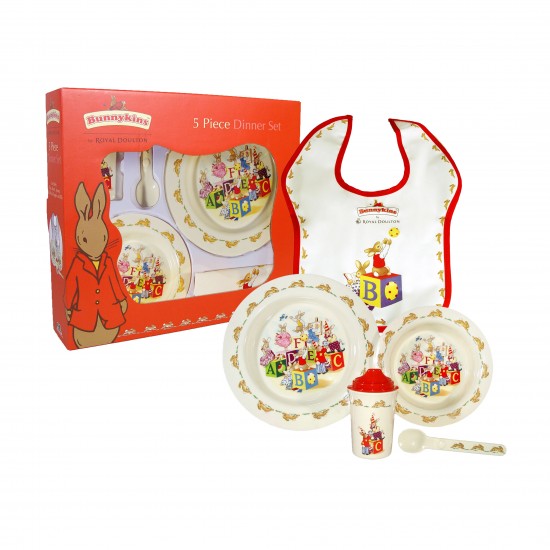 Royal Doulton Bunnykins Melamine 5pc Dinner Set