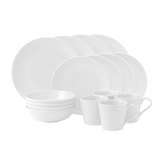 Gordon Ramsay MAZE White Dinnerware 16pc Box Set