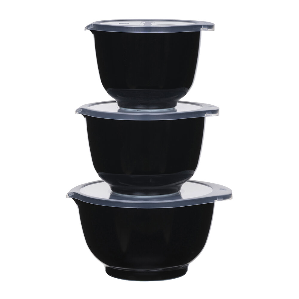 3pc Rosti Margrethe Mixing Bowl Set | Black