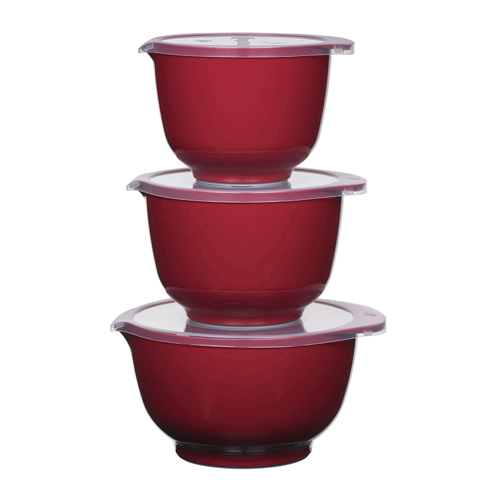 3pc Rosti Margrethe Mixing Bowl Set | Luna Red