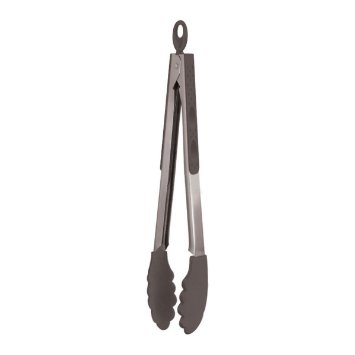 12\" Silicone Tongs | Grey