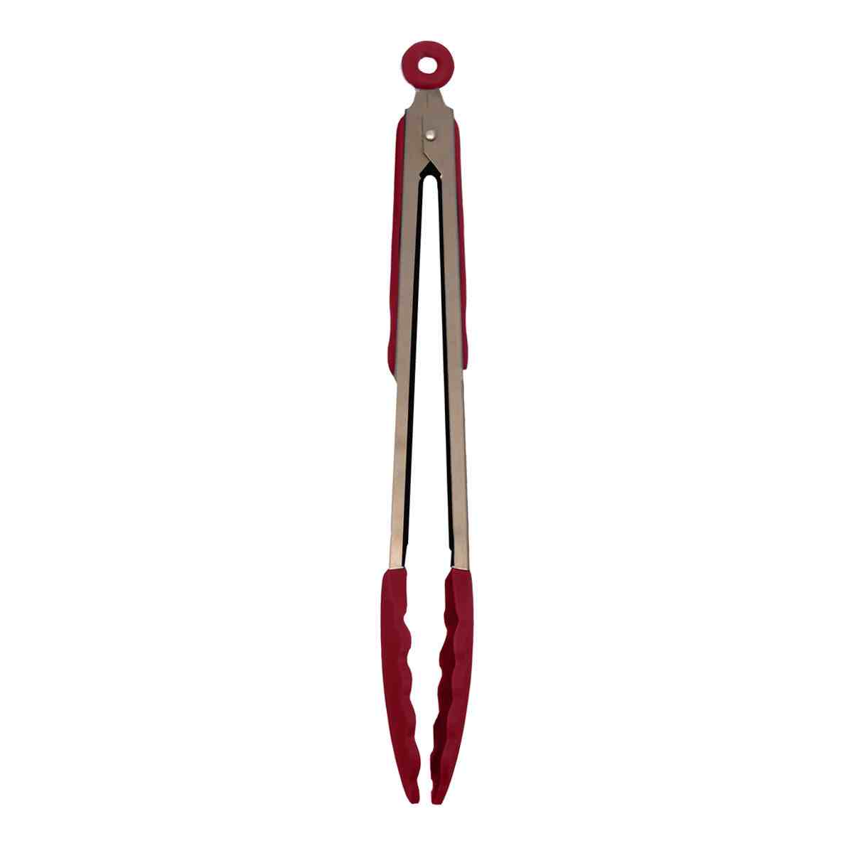 12" Silicone Tongs | Red