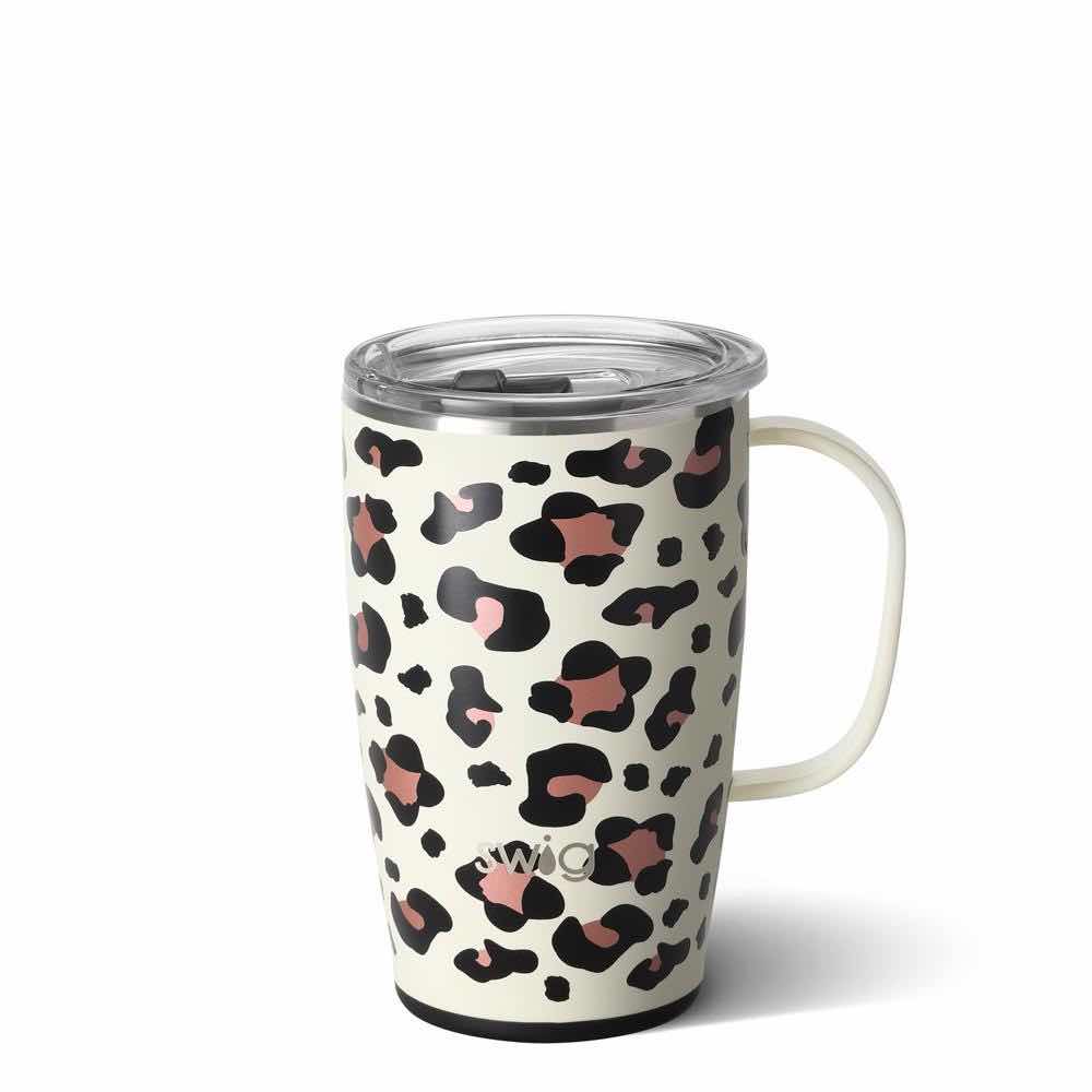 Swig Insulated Steel 18oz Mug | Luxury Leopard