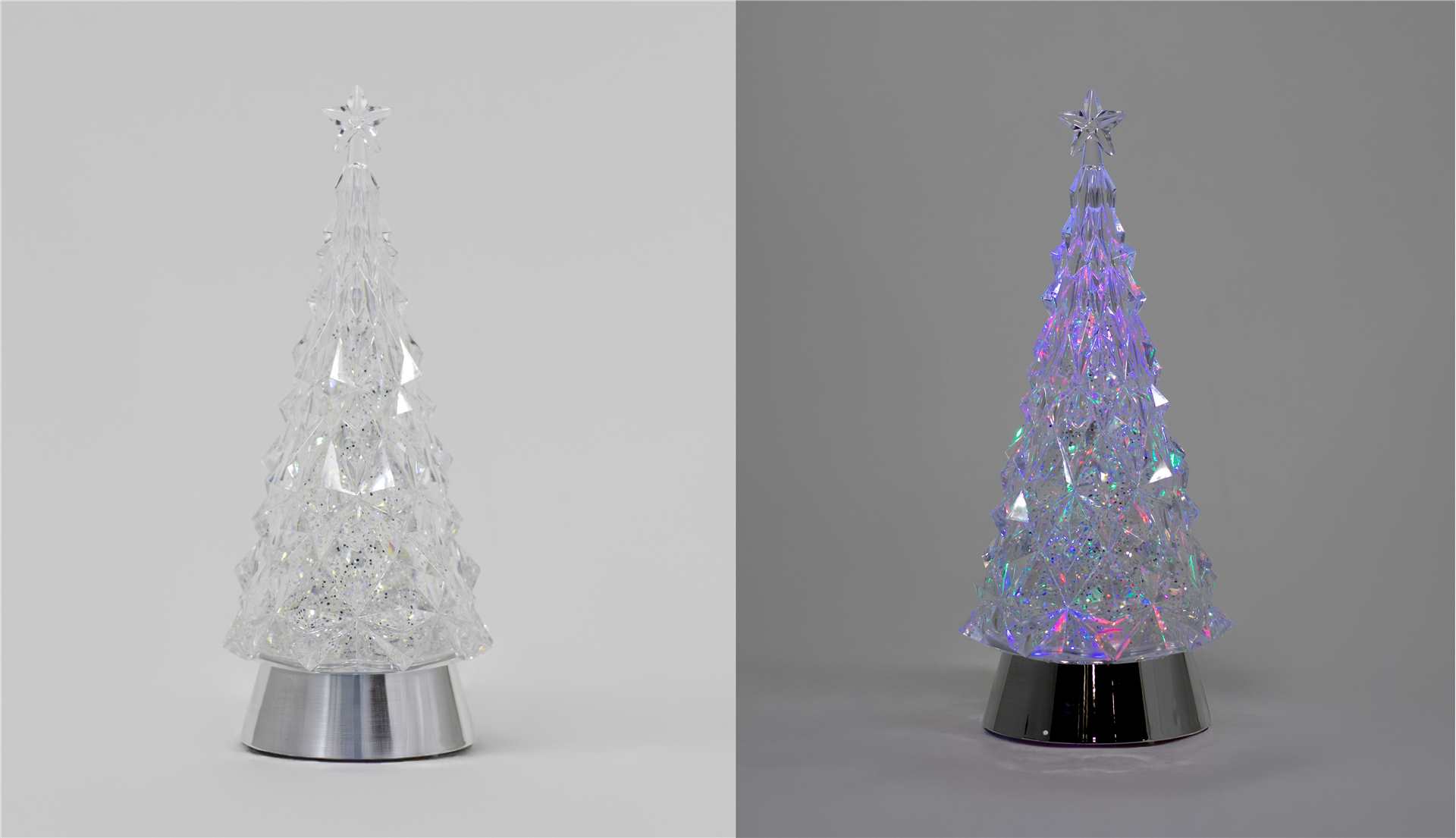 LED Color Glitter Christmas Tree | USB | Timer