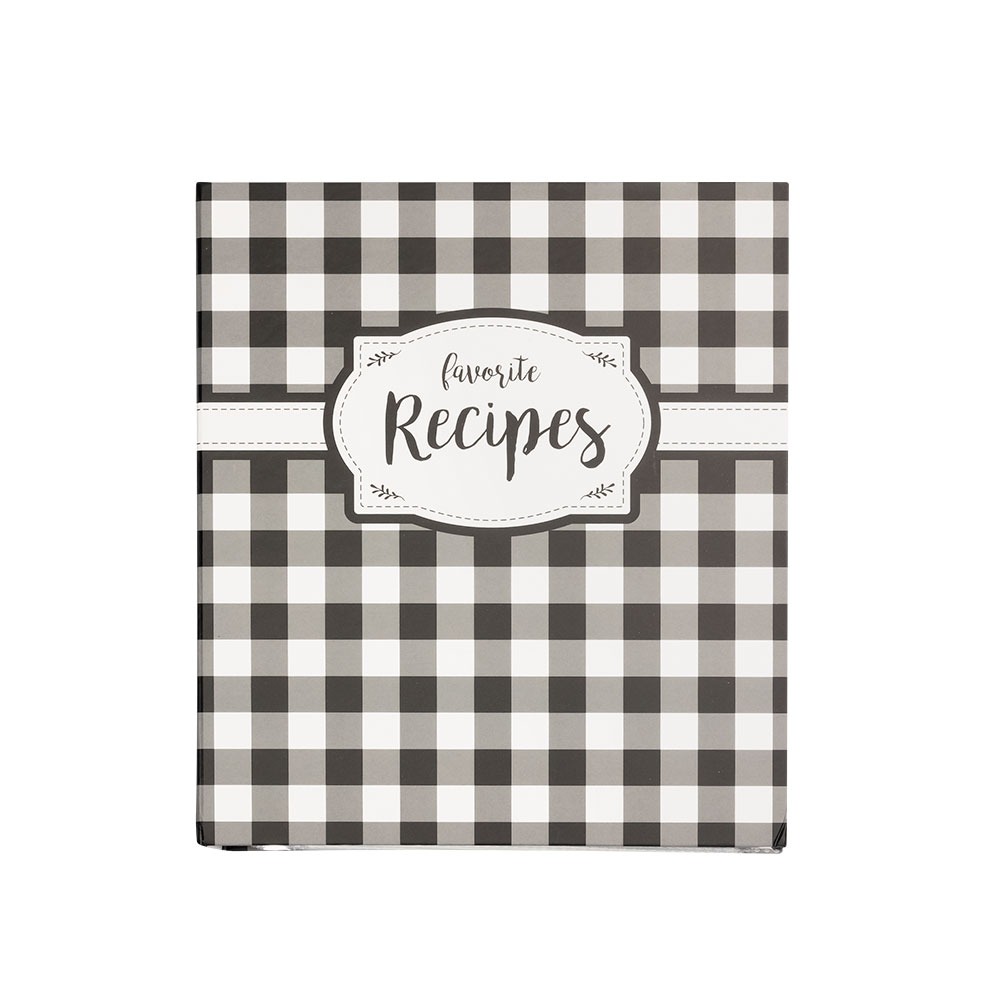 Recipe Card Binder Album | Checkered