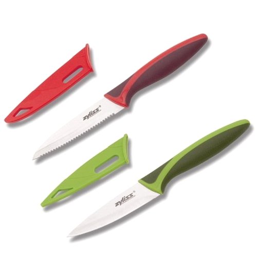 Zyliss 2pc Paring Knife Set plus Sheaths