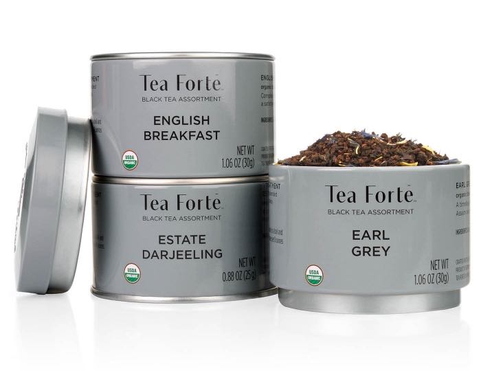 Tea Forte Loose Tea Canister Trio | Black Teas
