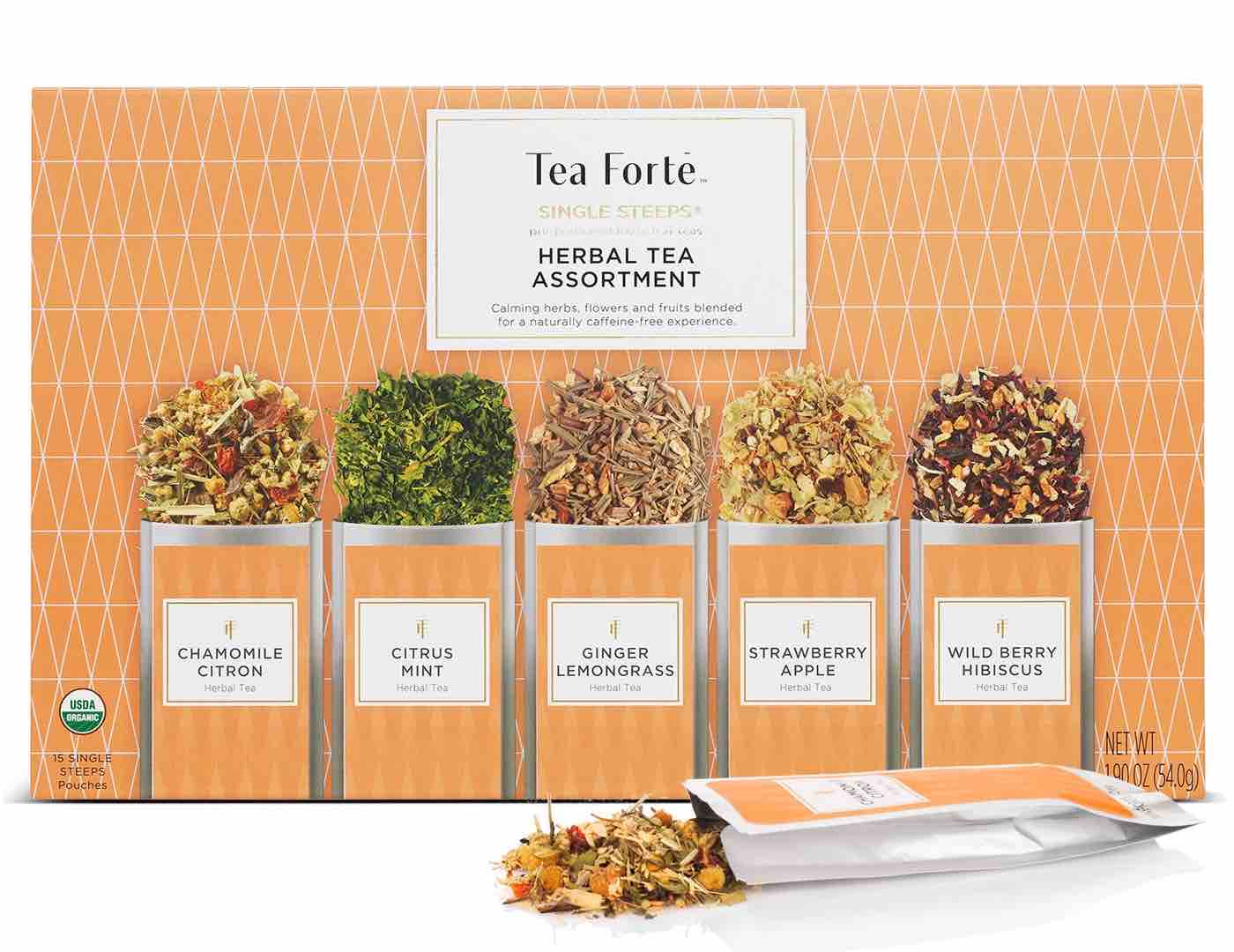Tea Forte Single Steeps | Herbal Tea Assortment