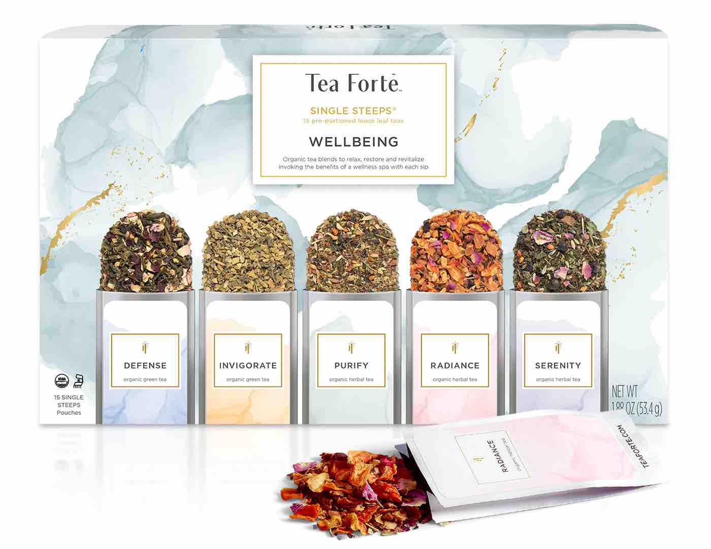 Tea Forte Single Steeps | Wellbeing Collection