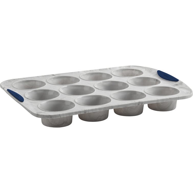 Structure Silicone 12 cup Standard Muffin Pan | Marble