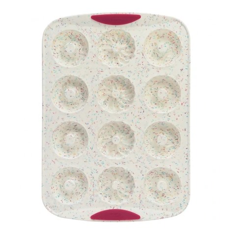 Structure Silicone 12 cavity Donut Pan | Confetti