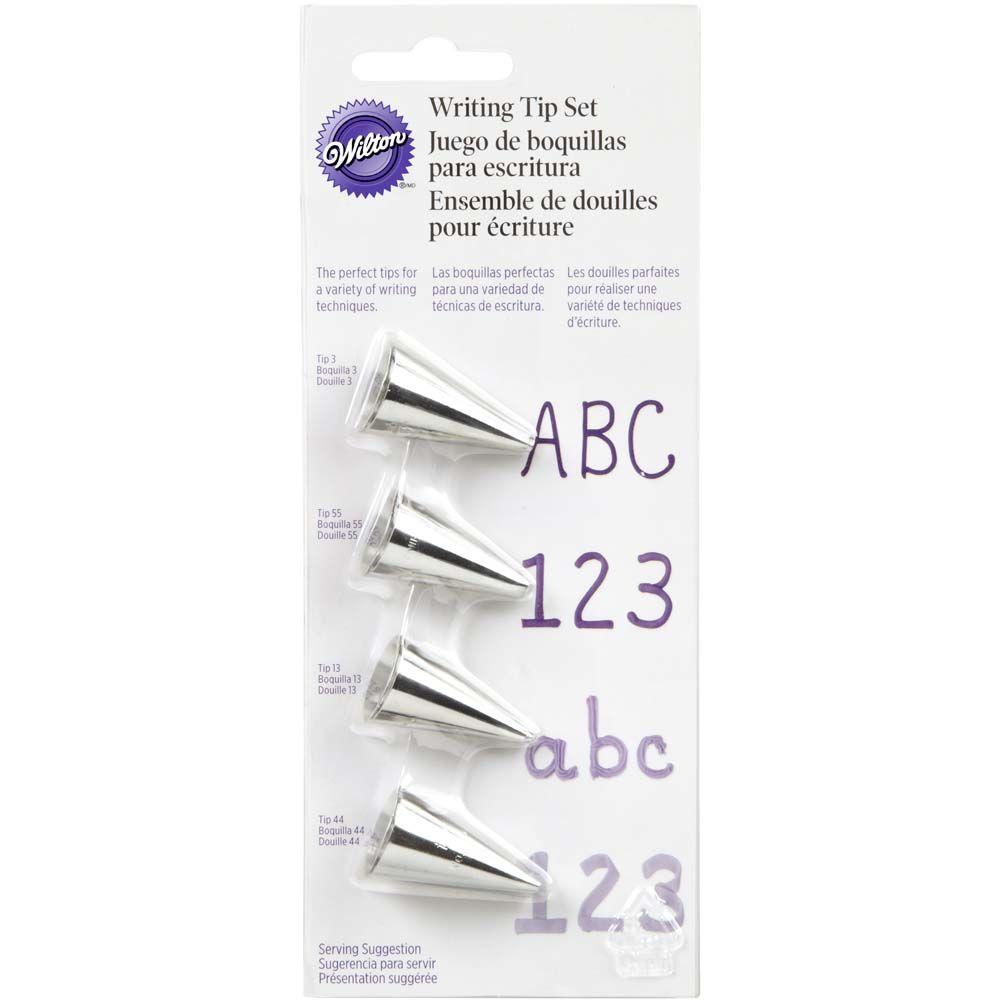 Wilton 4pc Writing Icing Tip Set