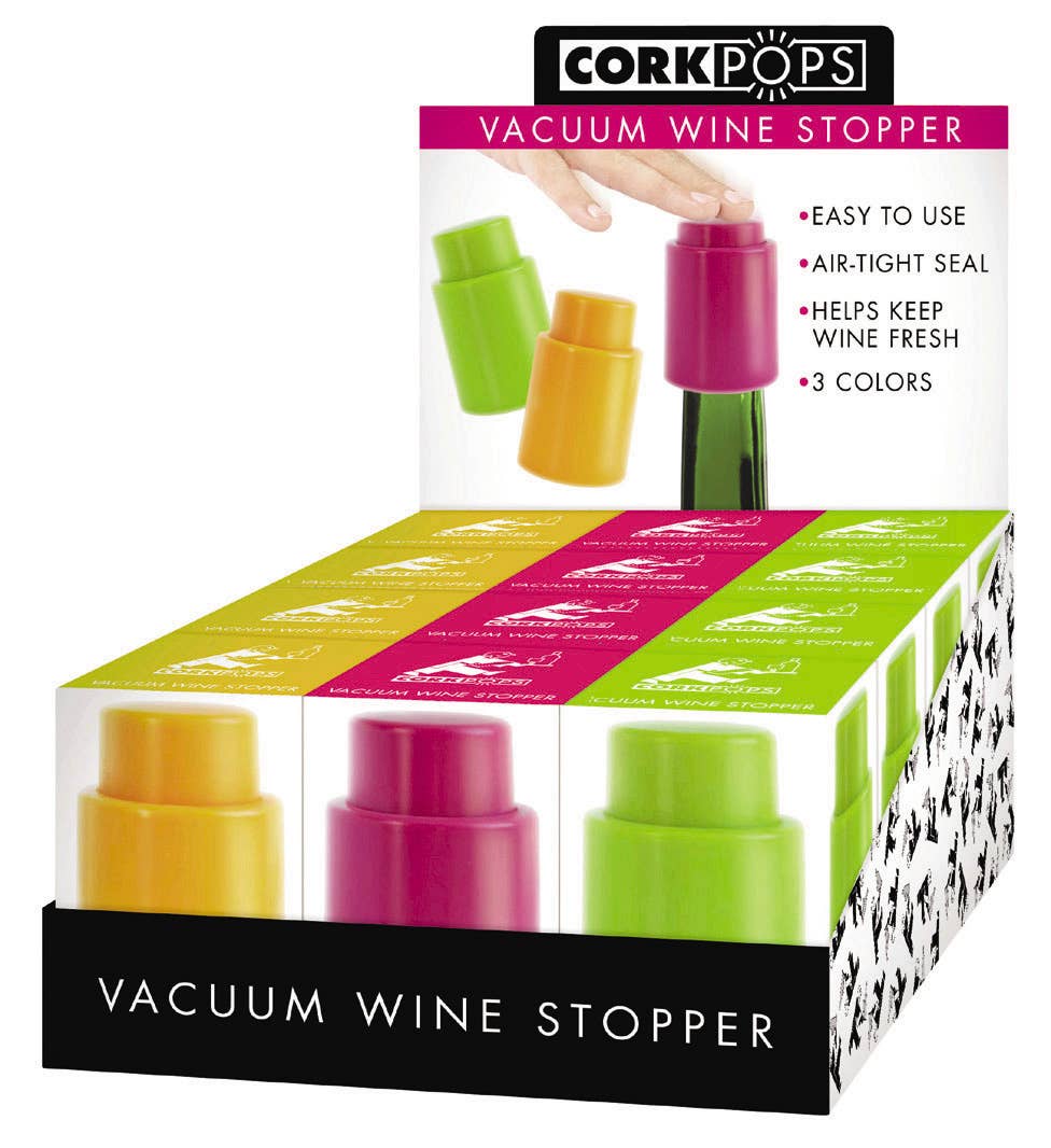 CorkPops Vacuum Wine Stopper