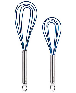 Cuisipro 10 Red Silicone Coated Flat Whisk